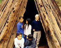 Jeremy's Class in the Bark Hut